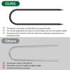 Trampoline Stakes Anchors High Wind Heavy Duty 12inch U Type Safety Trampoline Wind Stakes Galvanized Steel (4Pcs, Black) view 4