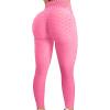 Ladmiple Yoga Pants Plus Size For Women Tall Butt Lifting Workout Leggings for Women Scrunch Butt Gym Fitness Seamless Booty Tight Tummy Control Sport Active Yoga Pants Pink view 1