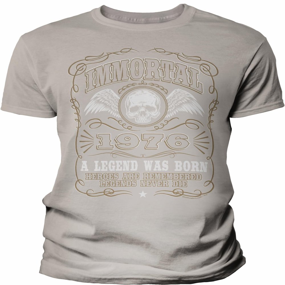 1976 Birthday Shirt for Men - Immortal 1976 A Legend was Born - 50th Birthday Gift - F/Sand-004-4X
