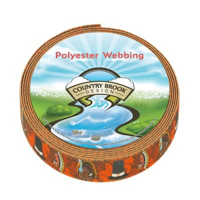 Country Brook Design - Thanksgiving Tradition Polyester Webbing (5/8 Inch, 20 Yards)
