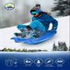 Era 30-inch T-Rex Saucer Sled  1 Rider Kids' Novelty Saucer for Year-Round Fun on Sand and Grass Hills, Blue view 2