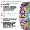 Country Brook Design - Yellow Boho Mandala Polyester Webbing (1 1/2 Inch, 50 Yards) view 3