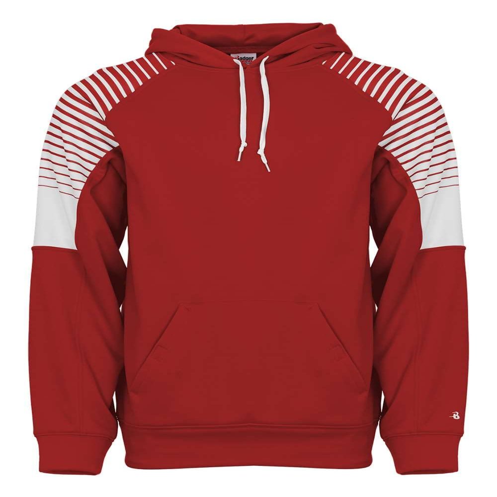 Badger Sports Lineup Hood - L - RD/RDLN