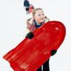 Era 46-inch Torpedo Adventurer Sled with Open Back  1-2 Rider Plastic Toboggan, Red view 3