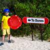 Era 24-inch Spiral Adventurer Sled  1 Rider Kids' Plastic Saucer for Year-Round Fun on Snow and Sand, Red view 2