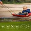 Era 24-inch Spiral Adventurer Sled  1 Rider Kids' Plastic Saucer for Year-Round Fun on Snow and Sand, Red view 3