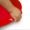 Era 24-inch Spiral Adventurer Sled  1 Rider Kids' Plastic Saucer for Year-Round Fun on Snow and Sand, Red view 4