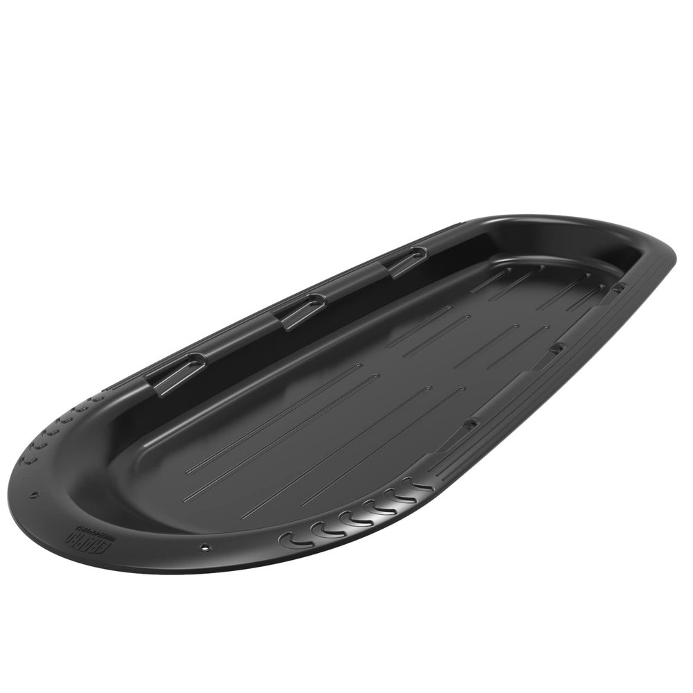 Era 66-inch Manitou XL Adventurer Sled 2-3 Rider Kids' Plastic Toboggan, Black