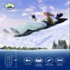 Era 66-inch Manitou XL Adventurer Sled  2-3 Rider Kids' Plastic Toboggan, Black view 2