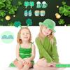 20 Pairs St Patrick's Day Easter Valentines Day Hypoallergenic Drop Stud Earrings Bulk for Girls Women Clover Shamrock Green Hat Easter Eggs Bunny Earrings Dangle Stud Earrings Set for Teen Girls Women view 3