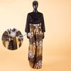 African Pants for Women Ankara Print Long Pants with Sashes High Waist Plus Size 4XL 618 view 2