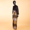 African Pants for Women Ankara Print Long Pants with Sashes High Waist Plus Size XL 618 view 4