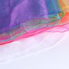 Andux 12Pcs Colorfast Dance Scarves Square Scarf Movement Juggling Play Scarves for Kindergarten Children 24 by 24 Inches WDSJ-02 (Light Pink) view 3
