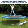 Trampoline Stakes High Wind 12 inch, Heavy Duty Trampoline Anchors 8pcs with T-Hook, U Shape Galvanized Steel Wind Stakes for Trampoline (Black U Type 8pcs) view 3
