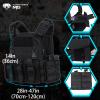 MGFLASHFORCE Tactical Vest Molle Airsoft Vest for Men (Black) view 2