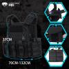 MGFLASHFORCE Tactical Vest Molle Airsoft Vest for Men (Black) view 3