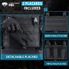 MGFLASHFORCE Tactical Vest Molle Airsoft Vest for Men (Black) view 4