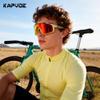 KAPVOE Polarized Cycling Glasses for Men Women Mountain Bike Sunglasses MTB Glasses TR90 Sport Sunglasses UV400 Protection Biking Bicycle Riding Running Triathlon Baseball Golf Cycle Goggles Red view 2