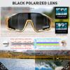 KAPVOE Polarized Cycling Glasses for Men Women Mountain Bike Sunglasses MTB Glasses TR90 Sport Sunglasses UV400 Protection Biking Bicycle Riding Running Triathlon Baseball Golf Cycle Goggles Red view 3