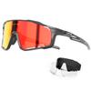 KAPVOE Polarized Cycling Glasses for Men Women Mountain Bike Sunglasses MTB Glasses TR90 Sport Sunglasses UV400 Protection Biking Bicycle Riding Running Triathlon Baseball Golf Cycle Red view 1