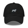 Sapsali hat, Embroidered Unisex Baseball hat, Sapsali Gifts, Dog mom dad hat. Black view 1