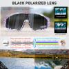 KAPVOE Polarized Cycling Glasses Men Women Mountain Bike Sunglasses MTB Glasses TR90 Sport Biking Sunglasses Bicycle Riding Goggles Road Cycling Running Golf Cycle Purple view 3