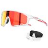 KAPVOE Polarized Cycling Glasses for Men Women Mountain Bike Sunglasses MTB Glasses TR90 Sport Sunglasses UV400 Protection Biking Bicycle Riding Running Triathlon Baseball Golf Cycle Red view 1