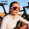 KAPVOE Polarized Cycling Glasses for Men Women Mountain Bike Sunglasses MTB Glasses TR90 Sport Sunglasses UV400 Protection Biking Bicycle Riding Running Triathlon Baseball Golf Cycle Red view 2