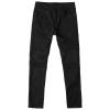 DGHM-JLMY Men's Pleated Slim Stretch Distressed Jeans Fashion Comfort Waist Pants Straight Leg Skinny Denim Pants (Black 1,28) view 1