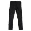 DGHM-JLMY Men's Pleated Slim Stretch Distressed Jeans Fashion Comfort Waist Pants Straight Leg Skinny Denim Pants (Black 1,28) view 2