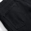 DGHM-JLMY Men's Pleated Slim Stretch Distressed Jeans Fashion Comfort Waist Pants Straight Leg Skinny Denim Pants (Black 1,28) view 4