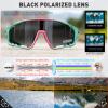 KAPVOE Polarized Cycling Glasses for Men Women Mountain Bike Sunglasses MTB Glasses TR90 Sport Sunglasses UV400 Protection Biking Bicycle Riding Running Triathlon Baseball Golf Cycle Goggles Red view 3
