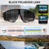 KAPVOE Polarized Cycling Glasses for Men Women Mountain Bike Sunglasses MTB Glasses TR90 Sport Sunglasses UV400 Protection Biking Bicycle Riding Running Triathlon Baseball Golf Cycle Red view 3