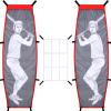 VAIPI Baseball Softball Pitching Target Dummy Batter Strike Zone Net Batting Cage Aid Training Equipment Sport Practice for Hitting and Improved Accuracy Red, Grey, White view 1