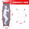 VAIPI Baseball Softball Pitching Target Dummy Batter Strike Zone Net Batting Cage Aid Training Equipment Sport Practice for Hitting and Improved Accuracy Red, Grey, White view 4