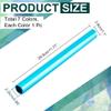 NBEADS 7 Pcs Aluminum Field Race Batons, 7 Colors Aluminum Relay Batons Track Field Relay Baton Running Baton Stick for Outdoor Sports Race Running Athlete Practice view 3