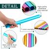 NBEADS 7 Pcs Aluminum Field Race Batons, 7 Colors Aluminum Relay Batons Track Field Relay Baton Running Baton Stick for Outdoor Sports Race Running Athlete Practice view 4