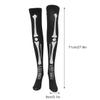 ABOOFAN 1 Set Long Accessory Knee Stockings Cosplay for Thigh Full Stylish Pattern Fashion and Party Costume High Skeleton Socks Gras Mardi Finger Halloween Bones Gloves view 2