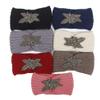 OSALADI Knitted Headband Simple Flower Pattern Woolen Yarn Hair Hoops for Comfortable and Breathable Headdress for Women Elegant Black for Everyday Wear view 4