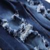 Men's Ripped Elastic Slim Jeans Fit Distressed Straight Leg Fashion Denim Pants Classic with Holes Jeans (Dark Blue,28) view 2