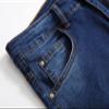 Men's Ripped Elastic Slim Jeans Fit Distressed Straight Leg Fashion Denim Pants Classic with Holes Jeans (Dark Blue,28) view 3