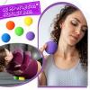 Sosation 50 Pack Lacrosse Ball Bulk 2.5 Inch Soft Rubber Motivational Stress Relief Massage Balls Myofascial Release Tools Muscle Knot Remover(Bright Color) view 2