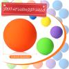 Sosation 50 Pack Lacrosse Ball Bulk 2.5 Inch Soft Rubber Motivational Stress Relief Massage Balls Myofascial Release Tools Muscle Knot Remover(Bright Color) view 3