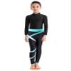 TiaoBug Kids Girls Long Sleeves Gymnastics Ballet Dance Leotard and Leggings Athletic Dancewear Activewear Set Green 7-8 Years view 3