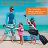 VEITHI Boat Paddle Telescoping Collapsible Oar for Boat Anti Slip Aluminum Plastic Canoe Paddles 2 Pack Small Tubing Floats Oars Row and Safety Boat Accessories for Kids and Adults(Black) view 2