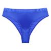 Daenrui Men's Shiny Elastic Waistband Underwear Swim Briefs Bikini Briefs Thong Swimsuit Swimwear Blue Large view 3