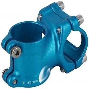 ZECHAO 25.4/31.8mm Mountain Road Handlebar,Bike Stem Hollow Short Handlebar Stem Aluminium Alloy Mountain Bike Accessories Bike Stem (Color : Blue, Size : 25.4mm)