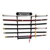 GUIIYLGG Sword Holder Katana Wall Mount - 6 Tier Samurai Sword Display Rack Wand Wakizashi Tanto Wall Hanger Sword Rack Sword Stand Display view 4