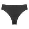 Daenrui Men's Shiny Elastic Waistband Underwear Swim Briefs Bikini Briefs Thong Swimsuit Swimwear Black XX-Large view 3