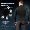 2/3 Pack Men's Compression Shirts Long Sleeve Workout Shirts Mock Turtleneck Athletic Base Layer Active Undershirts Tops view 4